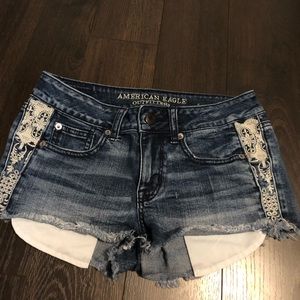 American Eagles jean short shorts